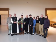 Marton Bernát O.Cist. atya és ciszterci öregdiákok látogatása