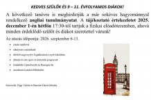 Angliai tanulmányút - dokumentumok